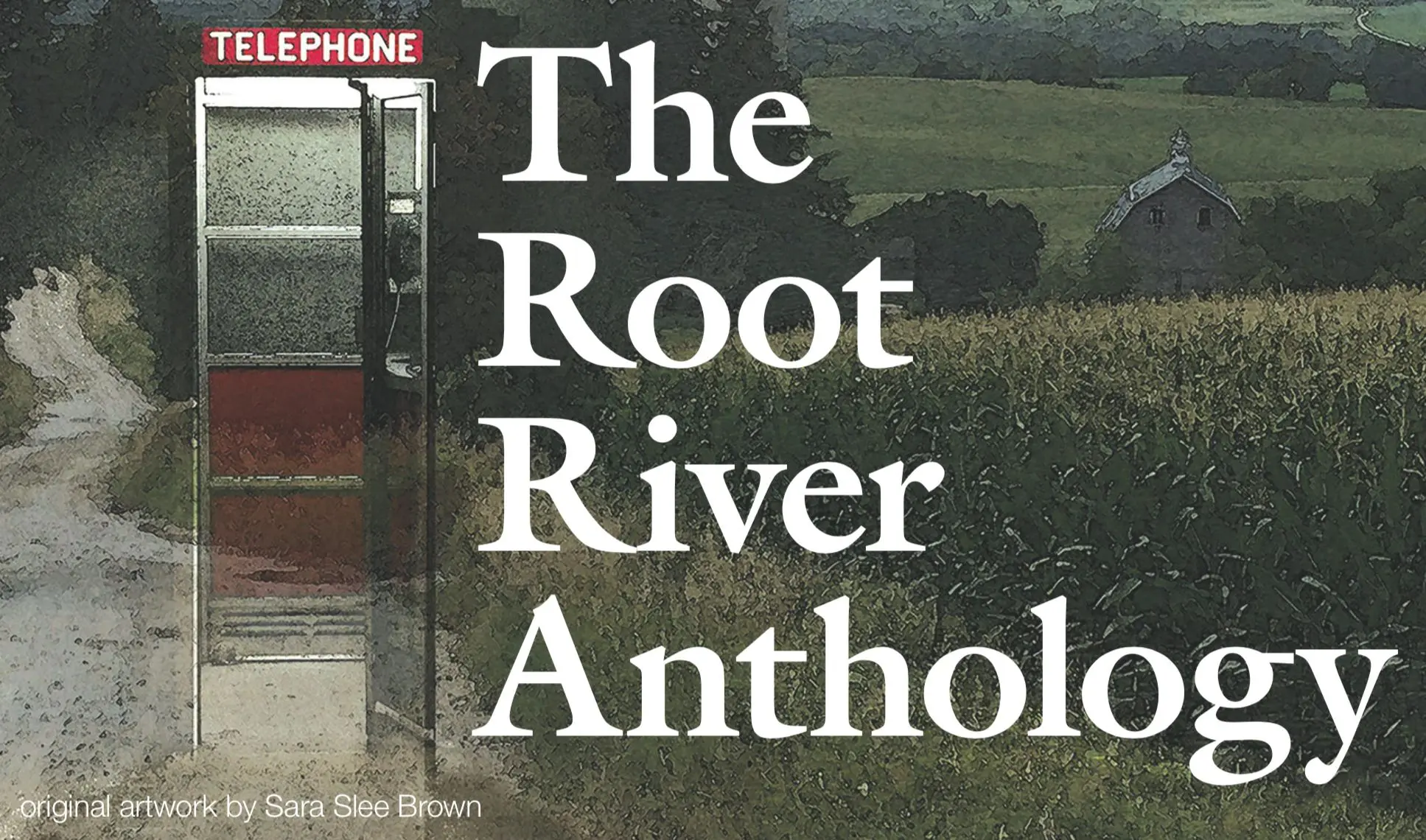 Countryside with telephone booth