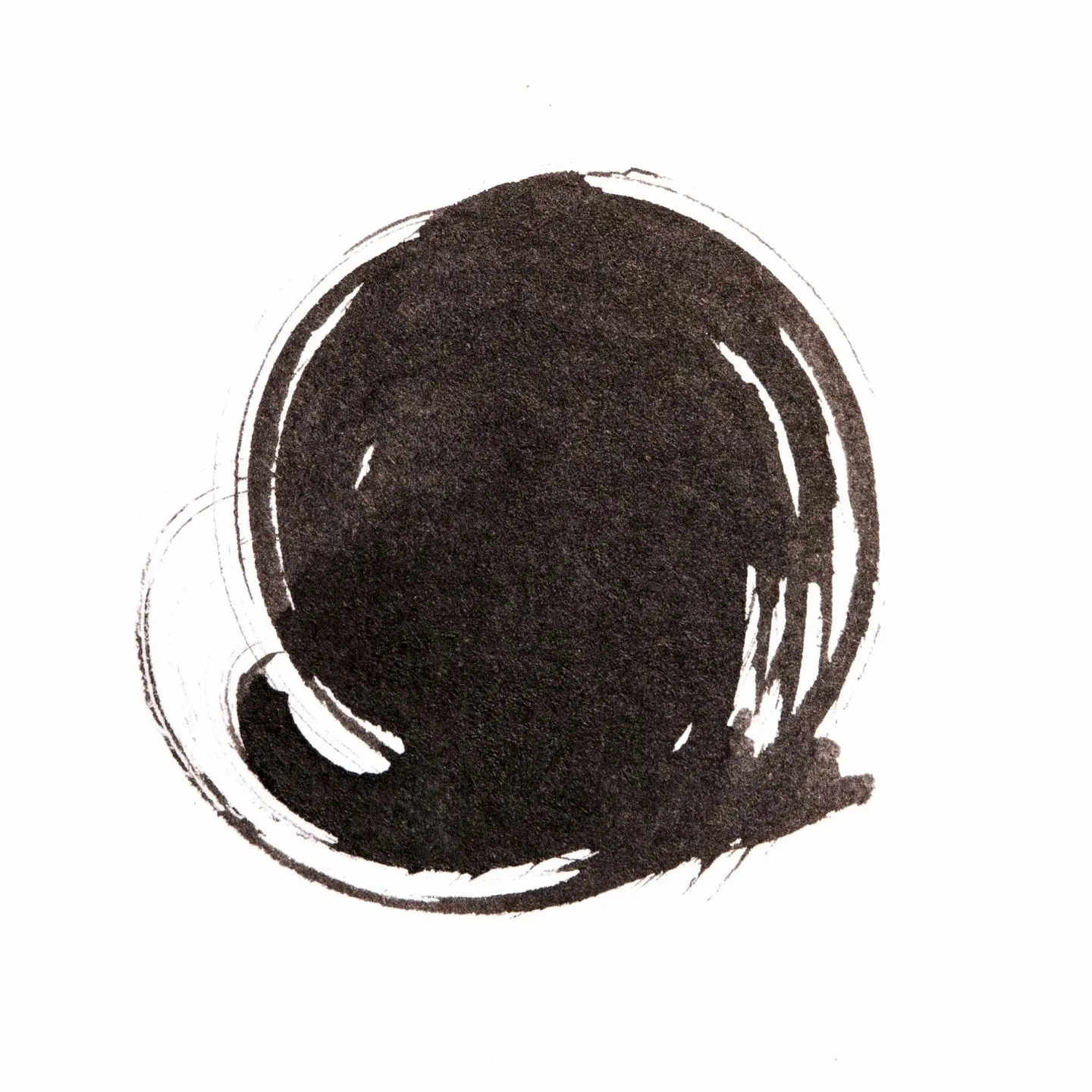 Abstract ink circle design