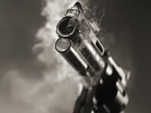 Revolver barrel with smoke