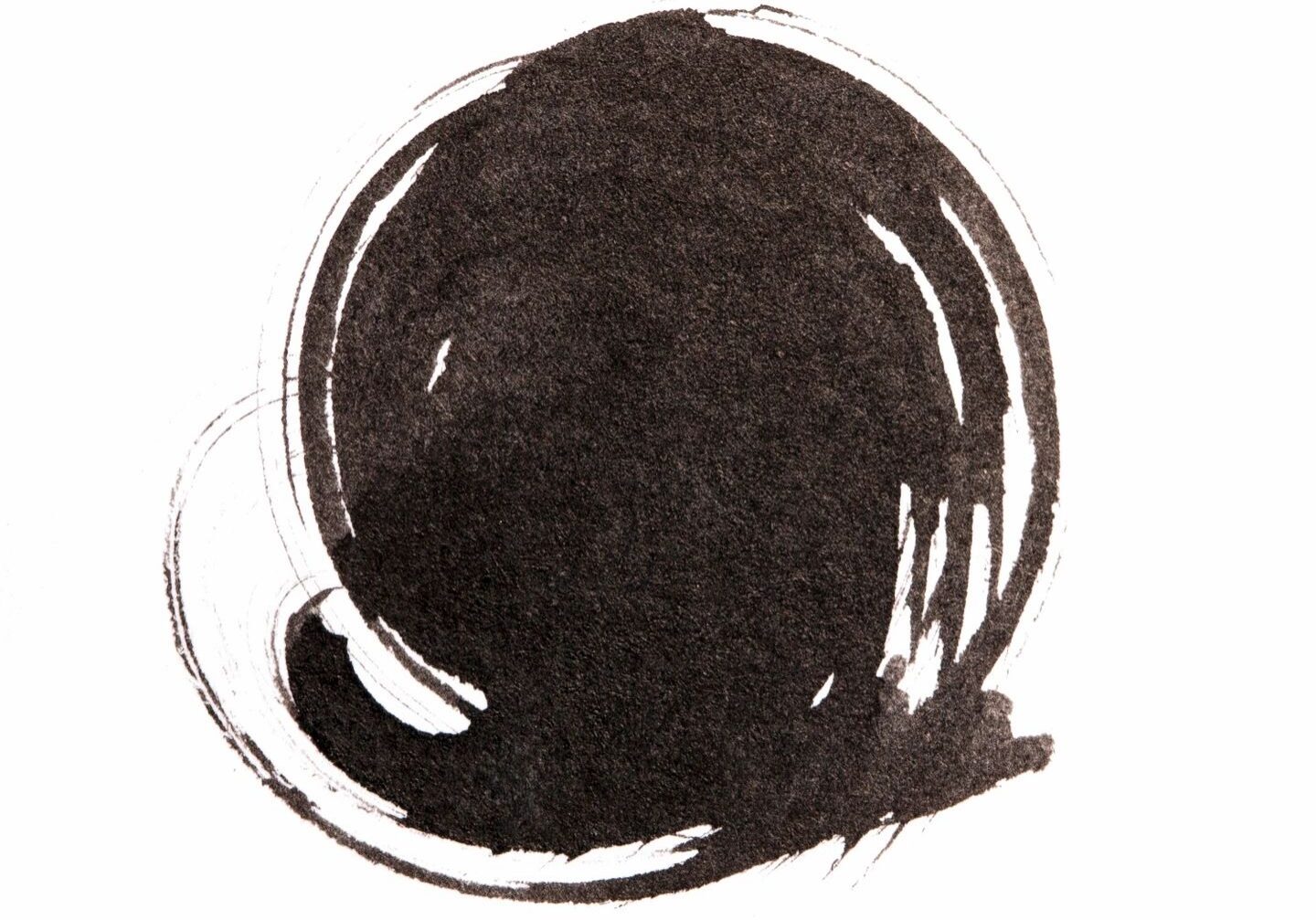 Abstract ink circle design
